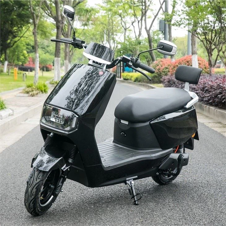 Black Electric Motorcycle Scooter